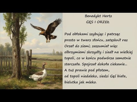 Gęś i Orzeł Benedykt Hertz Poezje Wiersze | Poezja Dla Duszy