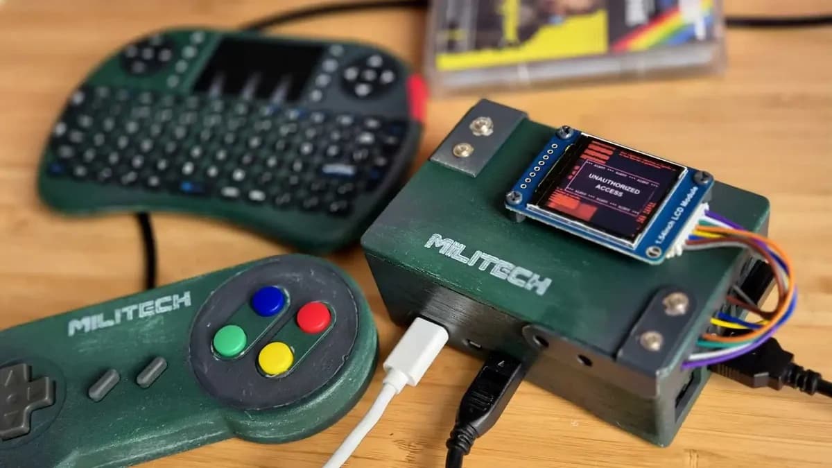 Zrobiłem Raspberry Pi 5 w stylu Cyberpunk 2077. Tak wygląda komputer Militech