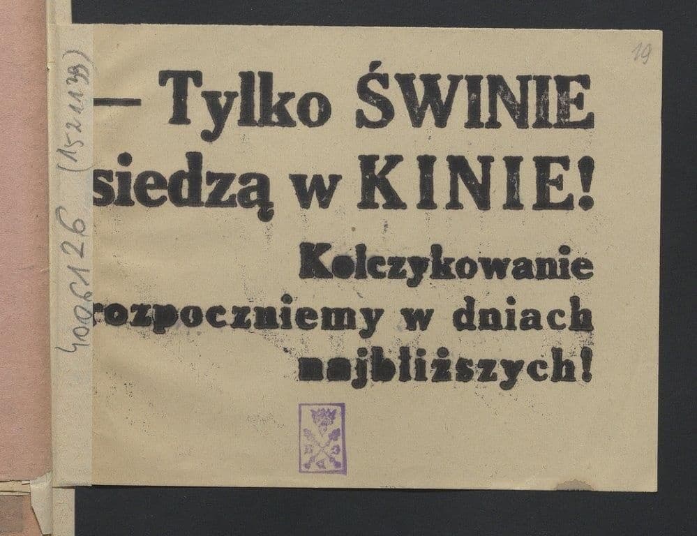„Padlina idzie do kina”. Film pod okupacją