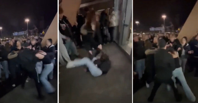 Bójka nastolatek przy Galerii Solnej w Inowrocławiu