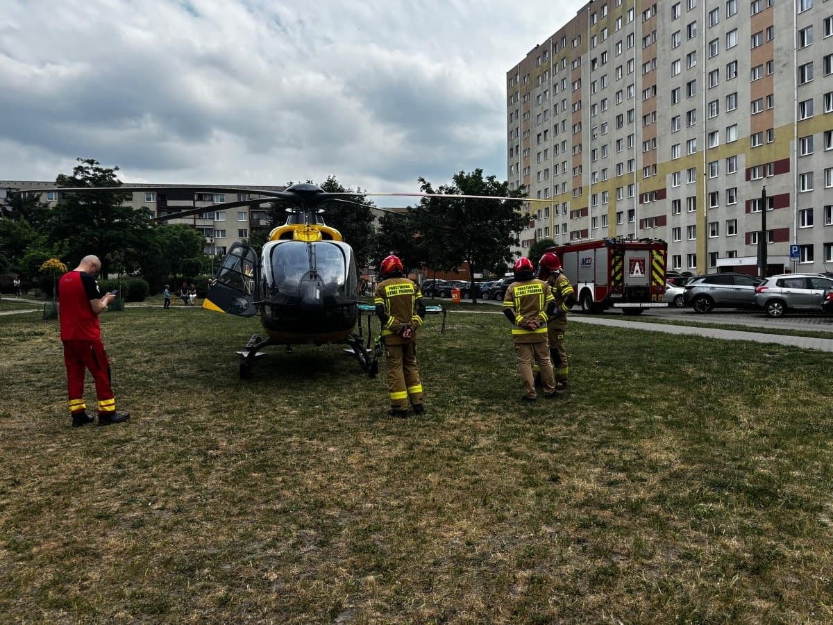 Włocławek: 5-latka wypadła z okna na 11. piętrze