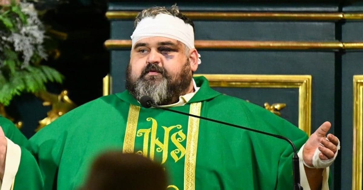 Ranny w ataku nożownika, ksiądz wybacza i prosi by nie atakowac Ukraińców