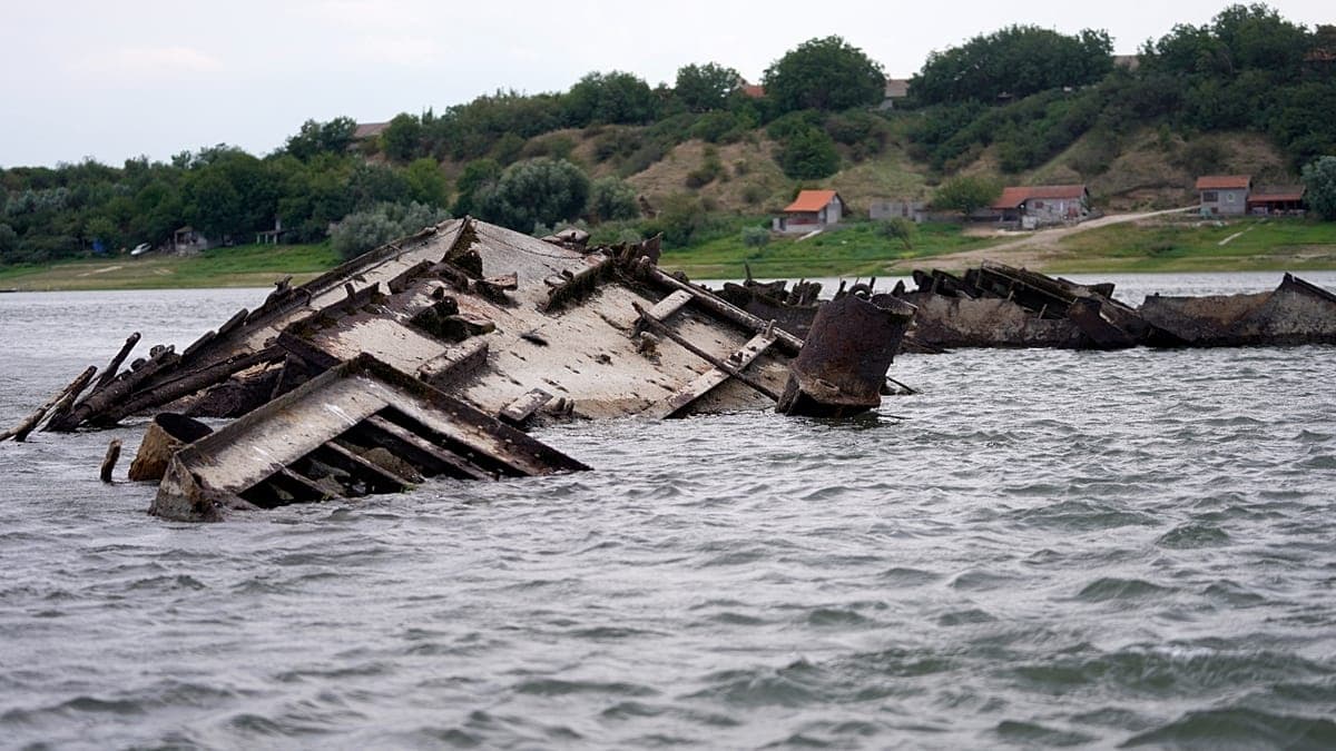 Niski poziom Dunaju: UE usuwa wraki floty Wehrmachtu