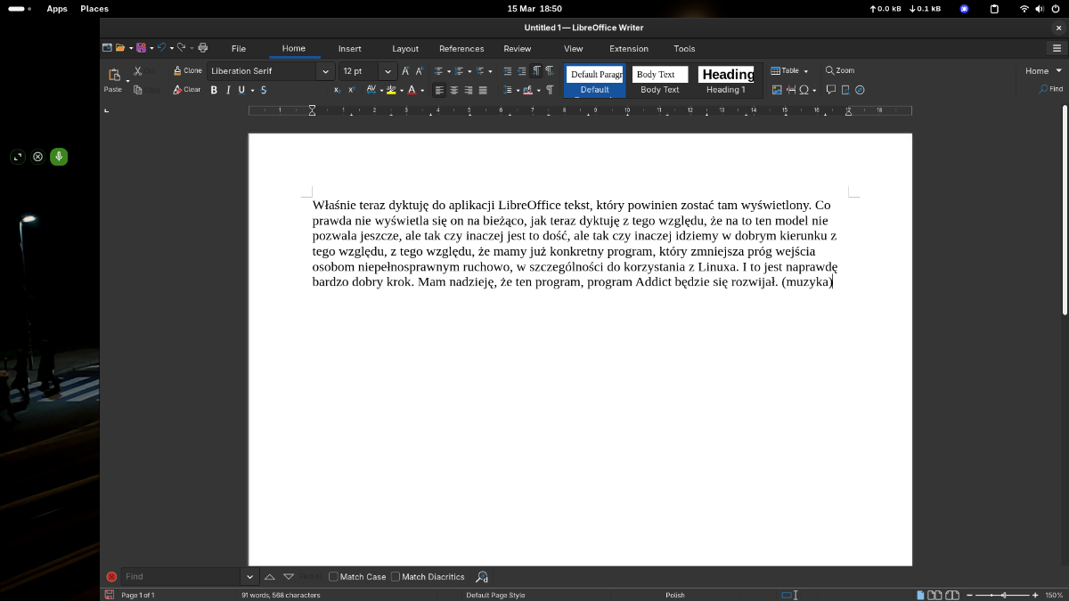 Powstaje aplikacja, która pozwala na dyktowanie tekstu na bieżąco na Linuxa (i wklejanie generowanego tekstu tam, gdzie trzeba)