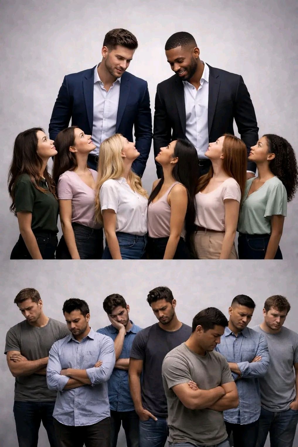 Męska twarz wykluczenia