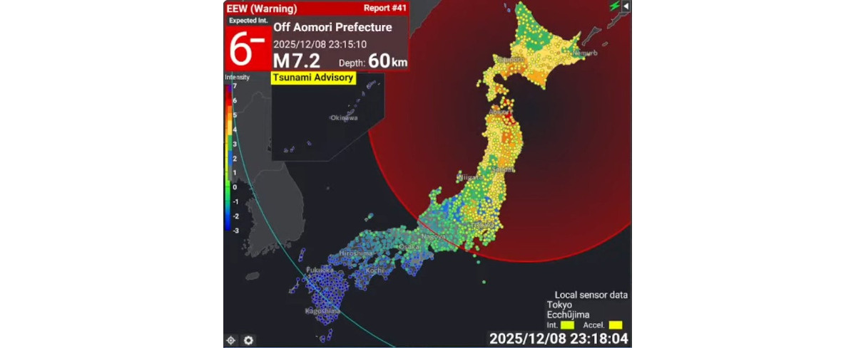 Silne trzęsienie ziemi w Japonii