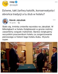 ślub z byłą sekretarką po zostawieniu żony i dwójki dzieci? w hotelu, bo poprzedni był kościelny i nie udało się unieważnić? konserwatywne wartości w najleszym wydaniu #bekazprawakow #polityka