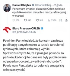 ten już dostał riposte kilka razy od tych "studentów obsługujących profil" i jeszcze mu mało #bekazpisu #polityka