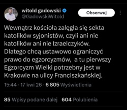 Okazuje się, że jeśli chcę powstrzymać przemoc wobec dzieci, to jestem syjonistą. Pełna treść petycji złożonej do Sejmu do przeczytania na stronie https://stopegzorcyzmom.pl/ Ale nie ma tam nic o Żydach. #egzorcyzmypolskie #bekazprawakow