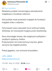 https://x.com/Kpelczynska/status/2054520794638667807 #polityka #wiadomoscipolska