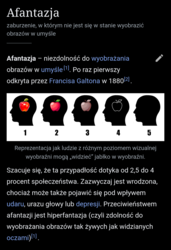 Kilka miesięcy temu natknąłem się na hejto na wpis o afantazji, czyli niezdolności do wyobrażania obrazów w umyśle. Pomimo 32 lat na karku nigdy o tym nie słyszałem a ku mojemu zaskoczeniu po zrobieniu prostego testu(patrz obrazek) okazało się, że mnie to dotyczy! Tak jak autor owego