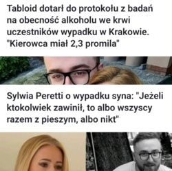 nie zawinił nikt, zapierdalanie przez centrum miasta 160km/h napruty jak działo nie ma tu nic do rzeczy #bekazinfluencerow #krakow