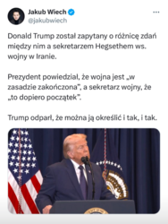 Dialektyka trumpowska. #polityka #heheszki #wiadomosciswiat #iran