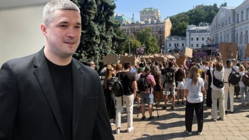 Fala protestów w Ukrainie. Sprzeciw wobec decyzji Zełenskiego dotyczącej odwołania ministra obrony Mychajła Fedorowa
