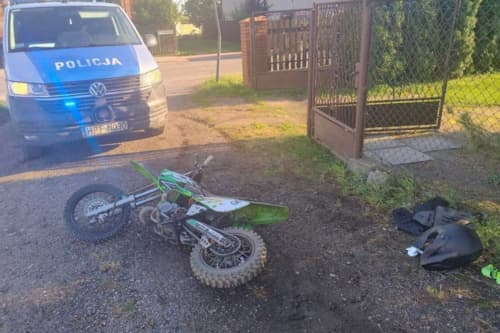 Policyjny pościg za 13-latkiem na motocyklu