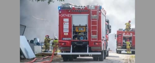 Ogromny pożar pod Warszawą. Płonie zakład odpadów