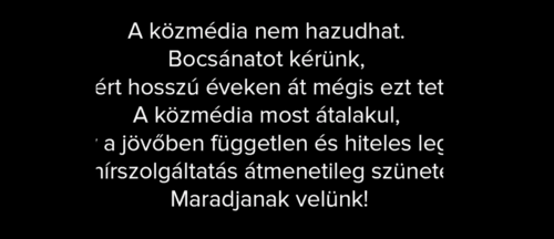 Węgierska telewizja państwowa przerwała nadawanie