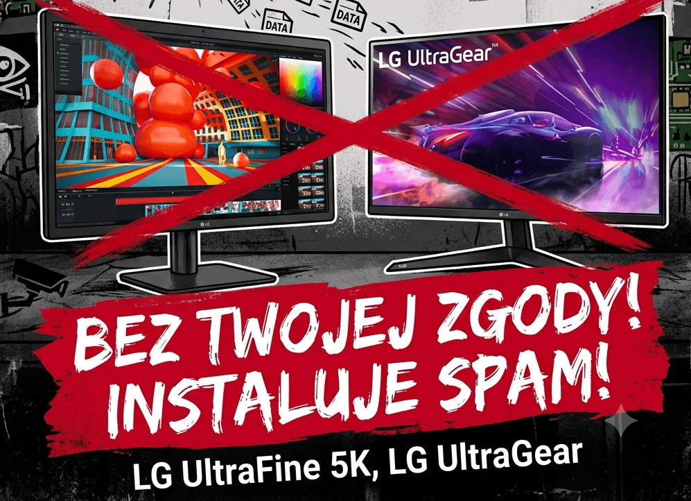 monitory marki LG - instalują niepotrzebne oprogramowanie bez zgody
