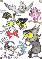 #jesiennewyzwania #rysowanie #niezabij Moi boj! @bojowonastawionaowca zrobiłam to! :D Ostatniego dnia, bo prokrastynacja mocno, ale oto jest, praca na podstawie sztuki @Dziwen. Kiedyś lubiłam rysować i fajnie mieć znowu powód by do tego wrócić, ale o mój brosze, ile ja się z tym