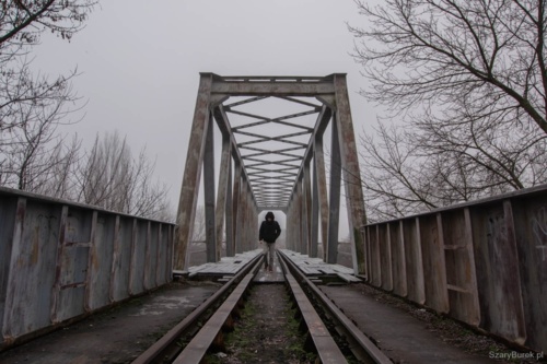 Nieczynny most kolejowy w Warszawie