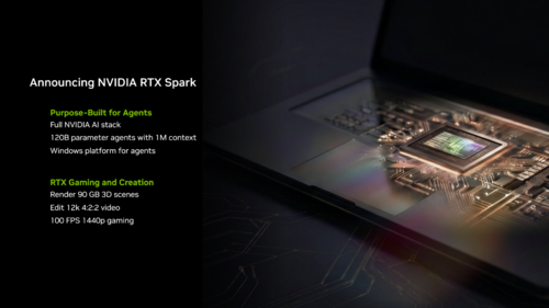 NVIDIA zaprezentowała RTX Spark czyli układ łączący GPU Blackwell i rdzenie CPU ARM, przeznaczony dla laptopów i desktopów
